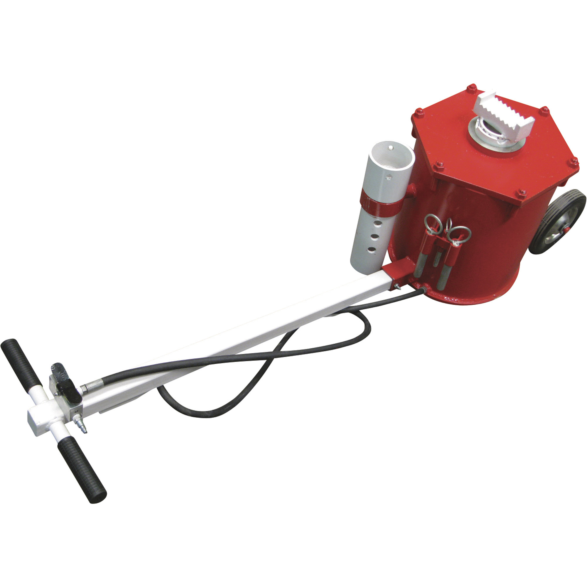 Sunex Tools Portable Air Jack — 10-Ton Capacity, 8in. Pneumatic Wheels, T-Handle, 8ft. Air Hose, Model# 6710